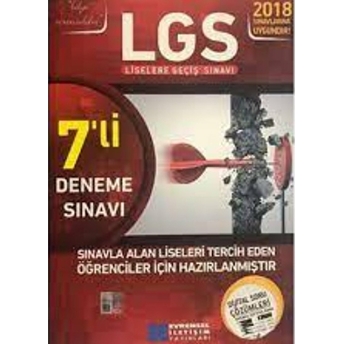 2018 Lgs 7'Li Deneme Sınavı Video Çözümlü (Teog 2 Tüm Dersler Sıralı Denemeli Soru Bankası Hediyeli) Kolektif