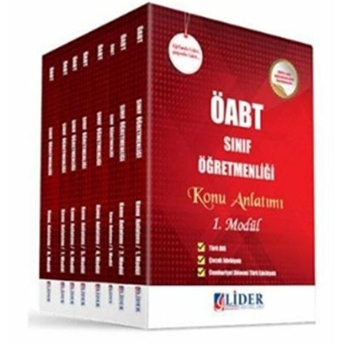 2018 Öabt Sınıf Öğretmenliği Modüler Konu Anlatım Set (8 Kitap Takım) Kolektif