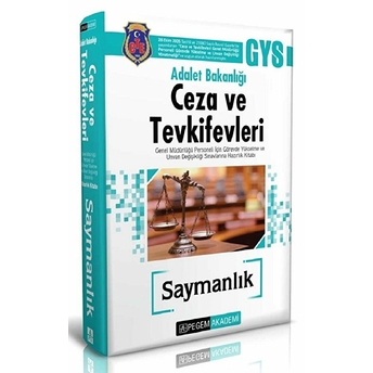 2019 Adalet Bakanlığı Ceza Ve Tevkifevleri Gys Hazırlık (Saymanlık) Kitabı Kolektif