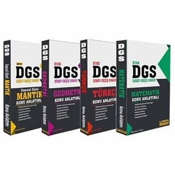 2019 Dgs Konu Anlatımlı Modüler Set (4 Kitap) Kolektif