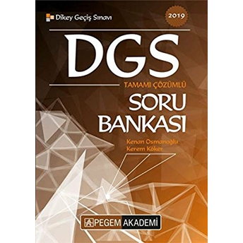 2019 Dgs Tamamı Çözümlü Soru Bankası Kenan Osmanoğlu