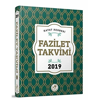 2019 Fazilet Takvim - Yurtiçi 2.Bölge Ciltli Ciltli Kolektif