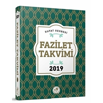 2019 Fazilet Takvim - Yurtiçi 5.Bölge Ciltli Ciltli Kolektif