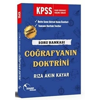 2019 Kpss Coğrafyanın Doktrini Çözümlü Soru Bankası Rıza Akın Kayar