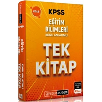 2019 Kpss Eğitim Bilimleri Konu Anlatımlı Tek Kitap Kolektif