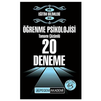 2019 Kpss Eğitim Bilimleri Öğrenme Psikolojisi Tamamı Çözümlü 20 Deneme Kolektif