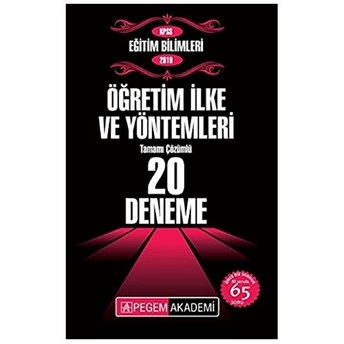 2019 Kpss Eğitim Bilimleri Öğretim Ilke Ve Yöntemleri Tamamı Çözümlü 20 Deneme Kolektif