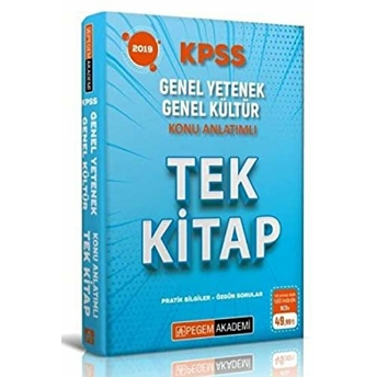 2019 Kpss Genel Yetenek Genel Kültür Konu Anlatımlı Tek Kitap Kolektif