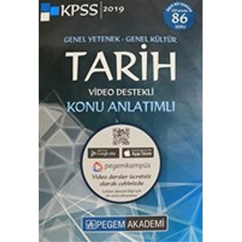 2019 Kpss Genel Yetenek Genel Kültür Tarih Video Destekli Konu Anlatım Kolektif