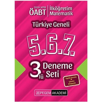 2019 Kpss Öabt Ilköğretim Matematik Öğretmenliği Türkiye Geneli Deneme (5.6.7) 3'Lü Deneme Set Kolektif