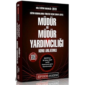 2019 Meb Müdür Ve Müdür Yardımcılığı (Ekys) Sınavlarına Hazırlık Kitabı Konu Anlatımlı Kolektif