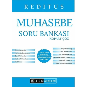 2019 Reditus Muhasebe Kopart Çöz Soru Bankası Kolektif