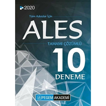 2020 Ales Tamamı Çözümlü 10 Deneme Kolektif