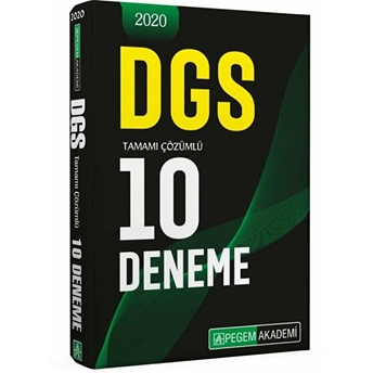 2020 Dgs Tamamı Çözümlü 10 Deneme Kolektif