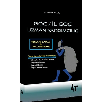 2020 Göç - Il Göç Uzman Yardımcılığı Konu Anlatımı Ve 10'Lu Deneme Kutluay Kararlı