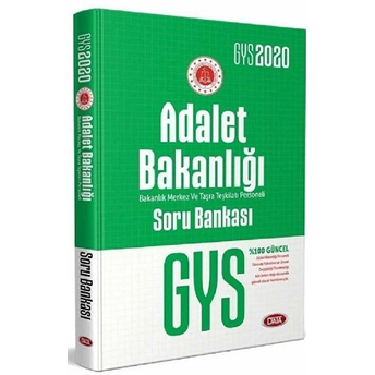 2020 Gys Adalet Bakanlığı Merkez Taşra Teşkilatı Soru Bankası Görevde Yükselme Kolektif