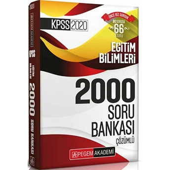 2020 Kpss Eğitim Bilimleri Çözümlü Efsane 2000 Soru Bankası Kolektif