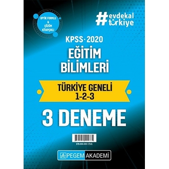 2020 Kpss Eğitim Bilimleri Türkiye Geneli (1.2.3) 3'Lü Deneme Seti Kolektif