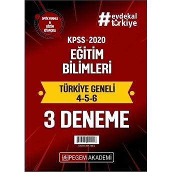 2020 Kpss Eğitim Bilimleri Türkiye Geneli Deneme (4.5.6) 3`Lü Deneme Seti Kolektif