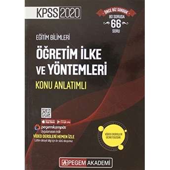 2020 Kpss Eğitim Bilimleri Video Destekli Konu Anlatımlı - Öğretim Ilke Ve Yöntemleri Kolektif