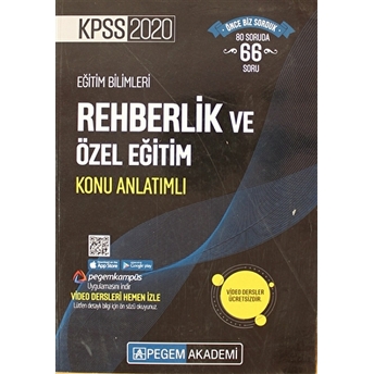 2020 Kpss Eğitim Bilimleri Video Destekli Konu Anlatımlı - Rehberlik Ve Özel Eğitim Kolektif