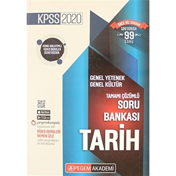 2020 Kpss Genel Yetenek Genel Kültür Tamamı Çözümlü Soru Bankası - Tarih Kolektif