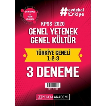 2020 Kpss Genel Yetenek Genel Kültür Türkiye Geneli (1.2.3) 3`Lü Deneme Seti Kolektif