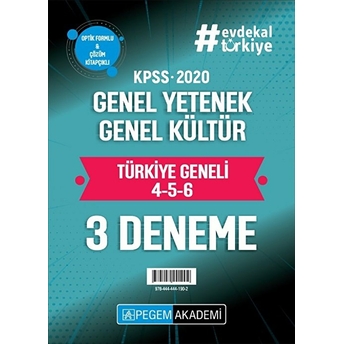 2020 Kpss Genel Yetenek Genel Kültür Türkiye Geneli Deneme (4.5.6) 3`Lü Deneme Seti Kolektif