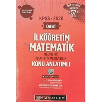 2020 Kpss Ilköğretim Matematik Geometri Istatistik Ve Olasılık Konu Anlatımlı Kolektif