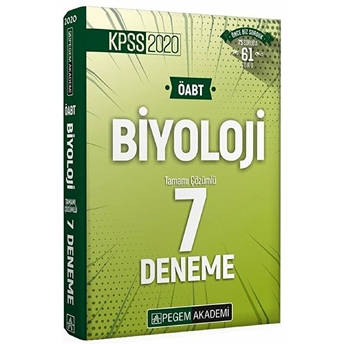 2020 Kpss Öabt Biyoloji Tamamı Çözümlü 7 Deneme