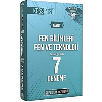 2020 Kpss Öabt Fen Bilimleri Fen Ve Teknoloji Tamamı Çözümlü 7 Deneme Kolektif