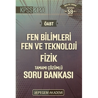 2020 Kpss Öabt Fen Bilimleri Fen Ve Teknoloji Tamamı Çözümlü Soru Bankası - Fizik Kolektif