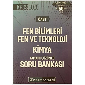 2020 Kpss Öabt Fen Bilimleri Fen Ve Teknoloji Tamamı Çözümlü Soru Bankası - Kimya Kolektif