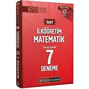 2020 Kpss Öabt Ilköğretim Matematik Tamamı Çözümlü 7 Deneme Kolektif