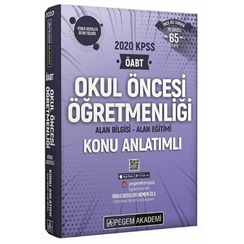 2020 Kpss Öabt Okul Öncesi Öğretmenliği Alan Bilgisi Alan Eğitimivideo Destekli Konu Anlatımlı Kolektif