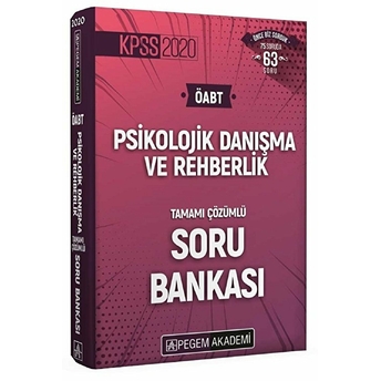 2020 Kpss Öabt Psikolojik Danışma Ve Rehberlik Tamamı Çözümlü Soru Bankası Kolektif