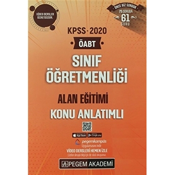 2020 Kpss Öabt Sınıf Öğretmenliği Alan Bilgisi Alan Eğitimi Video Destekli Konu Anlatımlı - Alan Eğitimi Kolektif