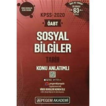 2020 Kpss Öabt Sosyal Bilgiler Alan Bilgisi Alan Eğitimi Video Destekli Konu Anlatımlı - Sosyal Bilgiler Kolektif