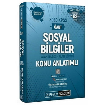 2020 Kpss Öabt Sosyal Bilgiler Video Destekli Konu Anlatımlı Modüler Set - 3 Kitap