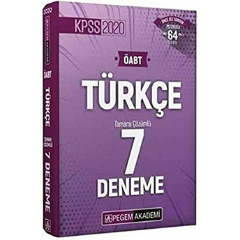 2020 Kpss Öabt Türkçe Öğretmenliği Tamamı Çözümlü 7 Deneme