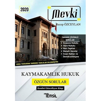 2020 Mevki Kaymakamlık Hukuk Özgün Sorular - Recep Özceylan