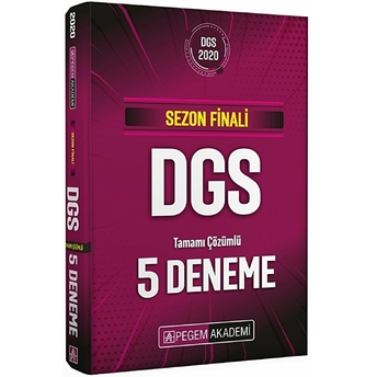 2020 Sezon Finali Dgs Tamamı Çözümlü 5 Deneme Kolektif