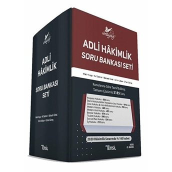 2021 Imtiyaz - Adli Hakimlik Soru Bankası Seti (11 Kitap Takım) Ali Sakinci