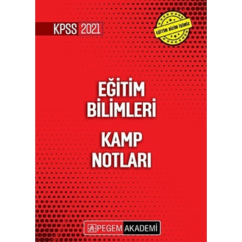 2021 Kpss Eğitim Bilimleri Kamp Notları Kolektif