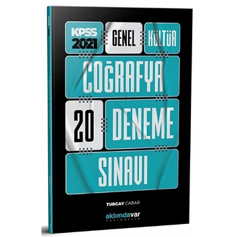 2021 Kpss Genel Kültür Coğrafya 20 Deneme Sınavı Turgay Cabar