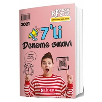 2021 Kpss Genel Yetenek Genel Kültür 7'Li Deneme Sınavı Kolektif