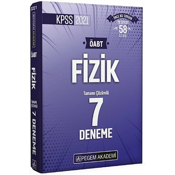 2021 Kpss Öabt Fizik Tamamı Çözümlü 7 Deneme Kolektif