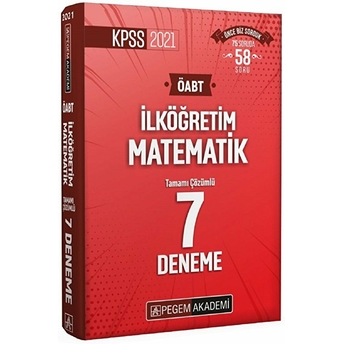 2021 Kpss Öabt Ilköğretim Matematik Tamamı Çözümlü 7 Deneme Kolektif