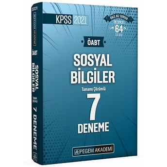 2021 Kpss Öabt Sosyal Bilgiler Tamamı Çözümlü 7 Deneme Kolektif