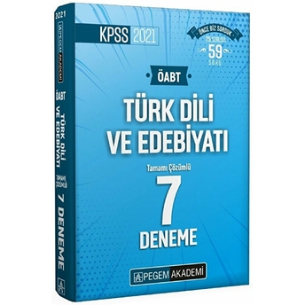 2021 Kpss Öabt Türk Dili Ve Edebiyatı Tamamı Çözümlü 7 Deneme Kolektif